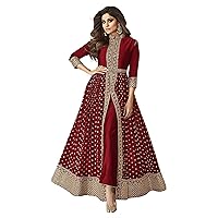 Faux Georgette Indian Anarkali Dress For Women Pakistani Abhay Style Anarkali Suit Bridesmaid Dresses BY DYNA BELLA