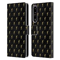 Head Case Designs Officially Licensed Liverpool Football Club Gold Crest & Liver Bird Patterns Leather Book Wallet Case Cover Compatible with Sony Xperia 1 IV