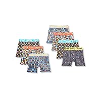 Boys' Amazon Exclusive 7-Pack of Athletic Boxer Briefs in Sizes 4, 6, 8, and 10