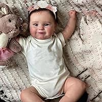 MoHern Realistic Reborn Baby Dolls, 20 Inches Lifelike Newborn Baby Doll Girl, Full Vinyl Body Poseable Real Baby Dolls with Accessories, Gift Set for Kids Age 3+