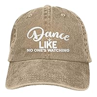 Dance Like No One Attractive is Watching Hat Funny Distressed Denim Baseball Cap Vintage Trucker Hats Men Women
