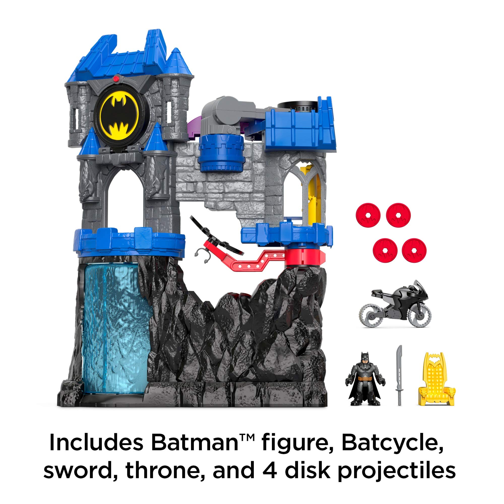 Imaginext DC Super Friends Batman Toy, Wayne Manor Batcave Playset with Batman Figure & Accessories (Amazon Exclusive)