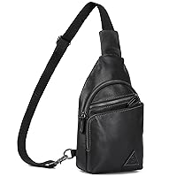 INICAT Small Sling Bag Leather Fanny Packs Fashionable Crossbody Bag Travel Chest Purses for Women