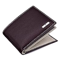 Kyle RFID Blocking Leather Wallet for Men, Brown/Sand, Classic