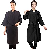 PERFEHAIR Salon Smocks for Clients-Lightweight, Salon Client Gown Robe with Snap Closure