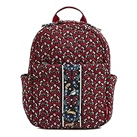 Vera Bradley Women's Cotton Small Backpack, Enchanting Flowers, One Size