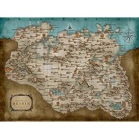 Map of Skyrim - Canvas or Print Wall Art