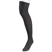 Boys Classical Flat Over the Knee Extra Soft Cotton Knit Dress Socks - Black (Size 7-8)