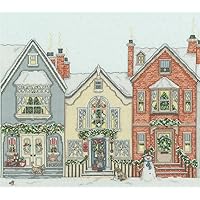 Bothy Threads - The Home Of Happy Stitching Snowy Street Counted Cross Stitch Kit