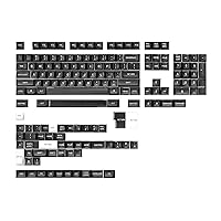 DROP MT3 White-on-Black Keycap Set, ABS Hi-Profile Keycaps, Doubleshot Legends, MX Style Covers Fullsize, Tenkeyless, Winkeyless, 60%, 65%, and 75% (Base Kit)