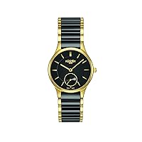 Women's Quartz Watch with Black Dial Analogue Display and Black Ceramic Strap 677855 48 55 60