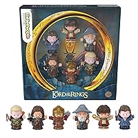 Little People Collector Lord of the Rings Special Edition Figure Set with 6 Characters in a Display Gift Package for Adults & Fans