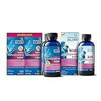 Mommy's Bliss Baby Constipation Ease 4 Fl Oz (Pack of 2) with Kids Constipation Ease 4 Fl Oz (Pack of 1), Baby & Kids Constipation Relief with Prebiotics