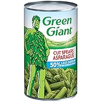 Green Giant 50% Less Sodium Cut Asparagus Spears, 14.5 Ounce Can