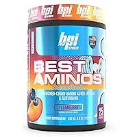 BPI Sports Best Aminos - BCAA Powder Post Workout & Glutamine Recovery Drink with Branched Chain Amino Acids for Hydration & Recovery, for Men & Women - Plumberry - 25 Servings