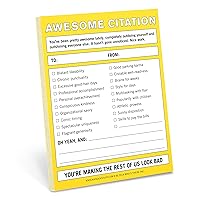 Knock Knock Awesome Citation Nifty Note Pad 4 x 5.25-inches