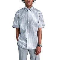 Haggar Men's Short Sleeve Stretch Fashion Print Shirt