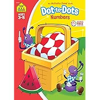 School Zone - Dot-to-Dots Numbers Workbook - 32 Pages, Ages 3 to 5, Preschool to Kindergarten, Connect the Dots, Numerical Order, Coloring, and More (School Zone Activity Zone® Workbook Series) School Zone - Dot-to-Dots Numbers Workbook - 32 Pages, Ages 3 to 5, Preschool to Kindergarten, Connect the Dots, Numerical Order, Coloring, and More (School Zone Activity Zone® Workbook Series) Paperback