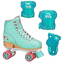 Candi GRL Lucy Watermelon Adjustable Girls Roller Skates with Protective Gear, Adjustable Sizing, Tri-Pack Protective Gear Included