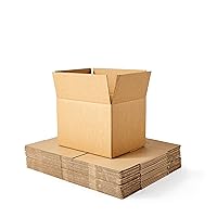 Amazon Basics Cardboard Moving Boxes, 20 Pack, Medium, Brown, 18