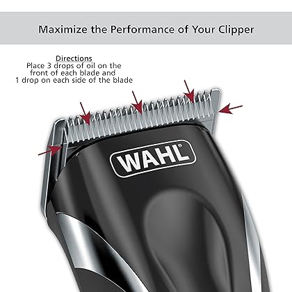 Wahl Premium Hair Clipper Blade Lubricating Oil for Clippers, Trimmers, & Blade Corrosion for Rust Prevention – 4 Fluid Ounces – Model 3310-300A