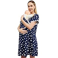 4 in 1 Labor/Delivery/Nursing Hospital Gown Maternity/Maternity/Nursing Nightdress, Hospital Bag Must Have