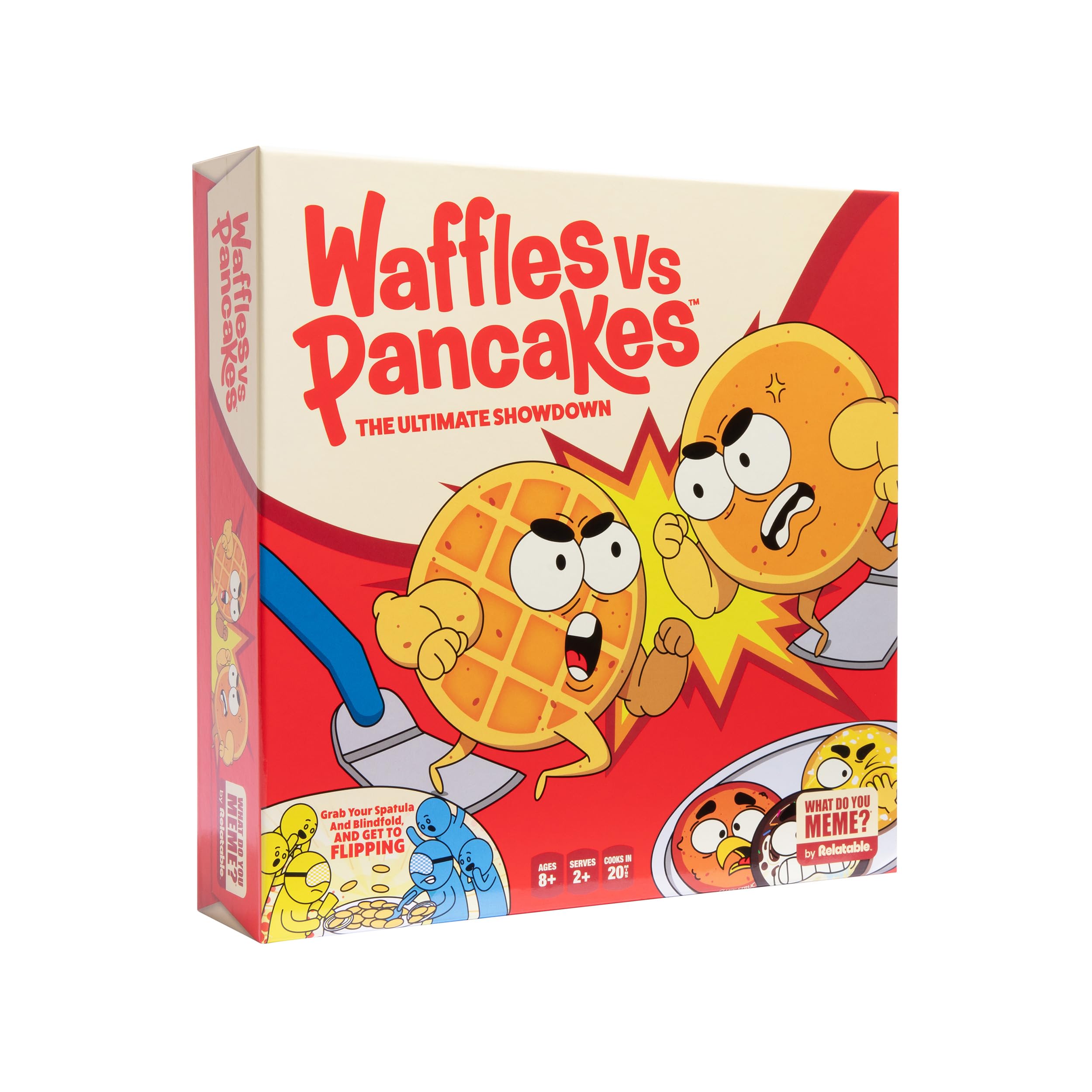 WHAT DO YOU MEME? Waffles vs Pancakes - The Pancake Pile Up Game - Games for Family Game Night