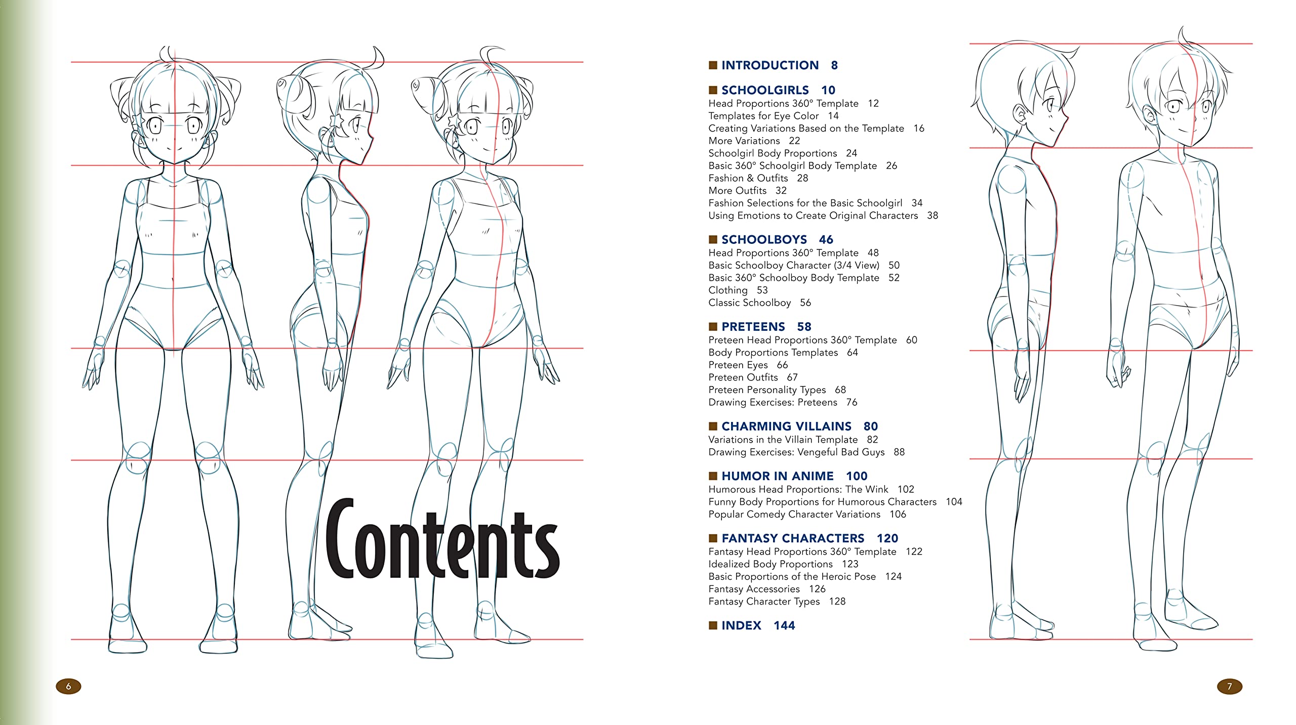The Master Guide to Drawing Anime: How to Draw Original Characters from Simple Templates – A How to Draw Anime / Manga Books Series (Volume 1)