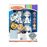 Melissa & Doug PAW Patrol Craft Kit - 3 Decorate Your Own Pup Figurines - Painting Kit, Toy Figures, Arts And Crafts Activity For Kids Ages 6+