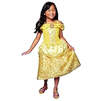 Disney Princess Belle Dress Costume for Girls, Perfect for Party, Halloween Or Pretend Play Dress Up
