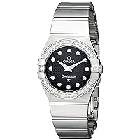 Omega Women's 123.15.27.60.51.001 Constellation Black Guilloche Dial Watch