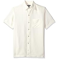 Van Heusen Mens Big And Tall Air Short Sleeve Button Down Poly Rayon Stripe Shirt