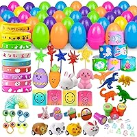 48 Pakc Pre-Filled Easter Eggs Toys, Easter Eggs Filled Gifts for Easter Eggs Hunt,Novelty Toys Easter Basket Stuffers,Easter Party Favors, Surprise egg, Classroom Prize Supplies