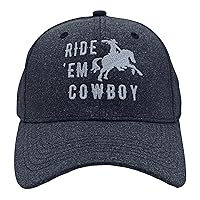 Ride Em Cowboy Hat Funny Western Horse Riding Cap Funny Hats Funny Sarcastic Novelty Hats for Men Black - Standard