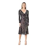 Dress the Population Women's Daphne Fit and Flare Midi Dress