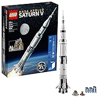 LEGO Ideas NASA Apollo Saturn V 92176 Outer Space Model Rocket for Kids and Adults, Science Building Kit (1969 Pieces)