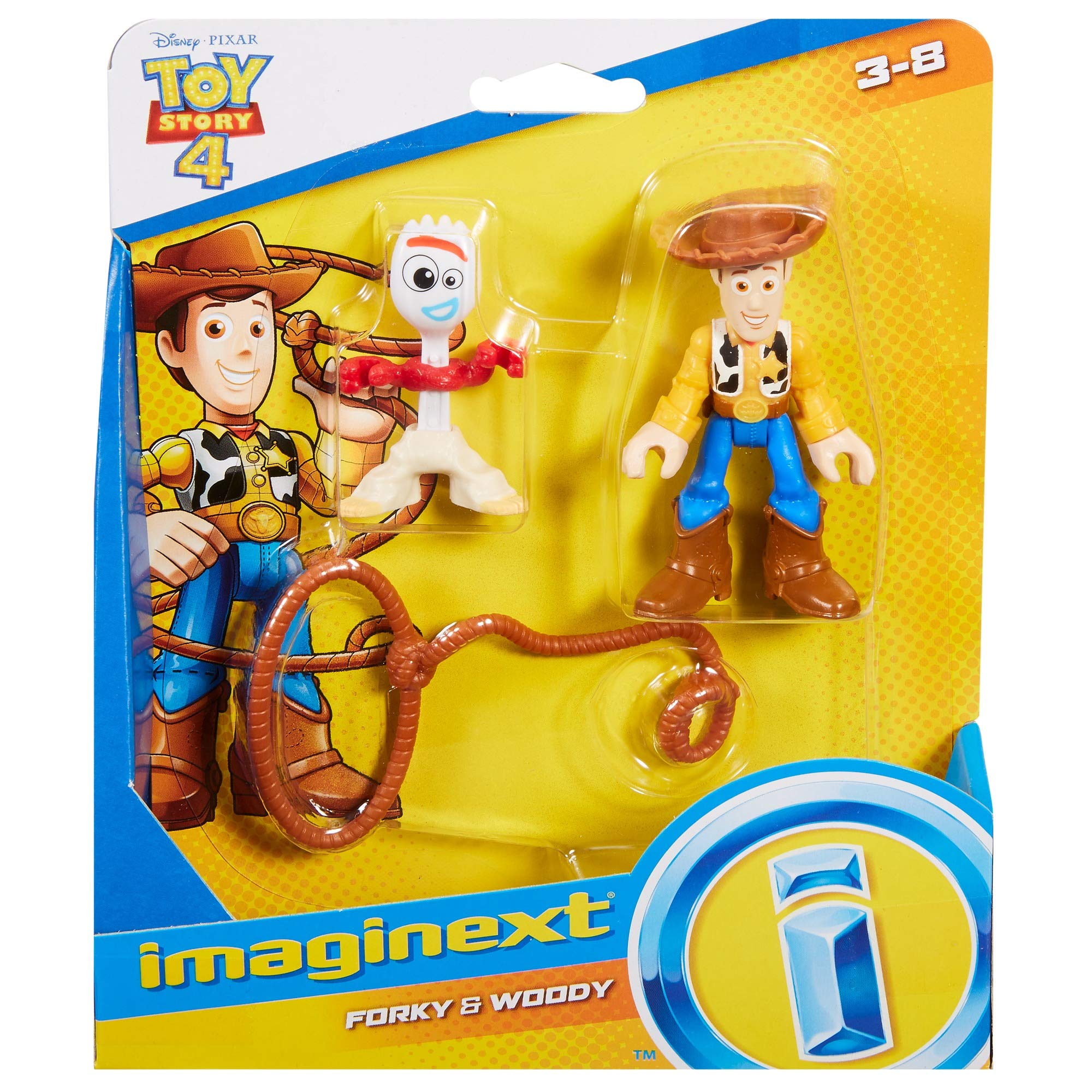 Fisher-Price Imaginext Disney Pixar Toy Story 4 Woody & Forky Figure 2-Pack