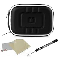 Black EVA Protective Cube Carrying Case with Mesh Pocket for Sony Cybershot Point and Shoot Digital Camera