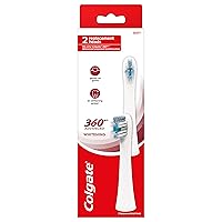 Colgate 360 Advanced Whitening Electric Toothbrush Replacement Head, 2 Count