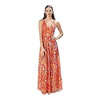 Dress the Population Women's Ariyah Fit and Flare Maxi Dress