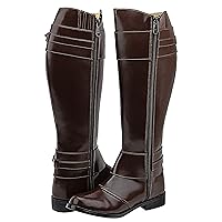 Women Ladies Desire Fashion Stylish Motorcycle Riding Leather Tall Knee High Boots Color Brown