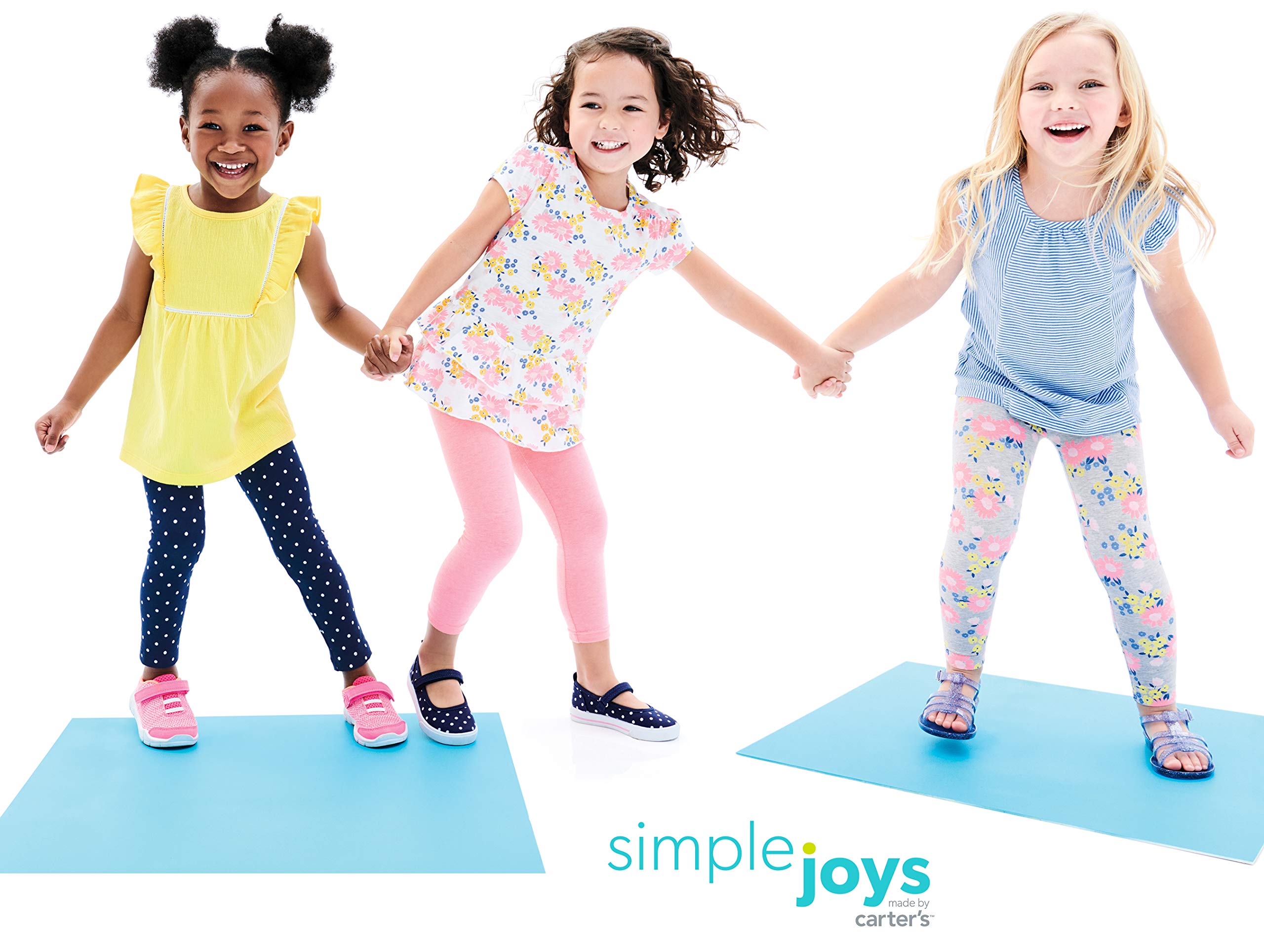 Simple Joys by Carter's Toddlers and Baby Girls' Short-Sleeve Shirts and Tops, Multipacks