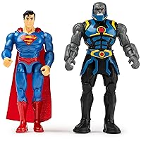 DC Comics, 4-Inch Superman vs. Darkseid Action Figure 2-Pack with 6 Mystery Accessories, Adventure 1