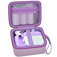 PAIYULE Kid Camera Case Compatible with Instant Camera for Kids Digital Video Cameras Storage Holder Bag for Girls Toddler Camera And Print Paper(Box Only) (Purple)