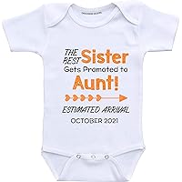 Custom Auntie Pregnancy Announcement The Best Sister gets Promoted to Aunt Baby Reveal Shirts