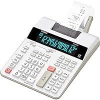Casio HR-300RC Printing Calculator with Backlit LCD Display,White,Mini-Desktop