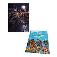 Harry Potter Puzzle - Boats to Hogwarts Wooden Jigsaw Puzzle + Mounting Kit