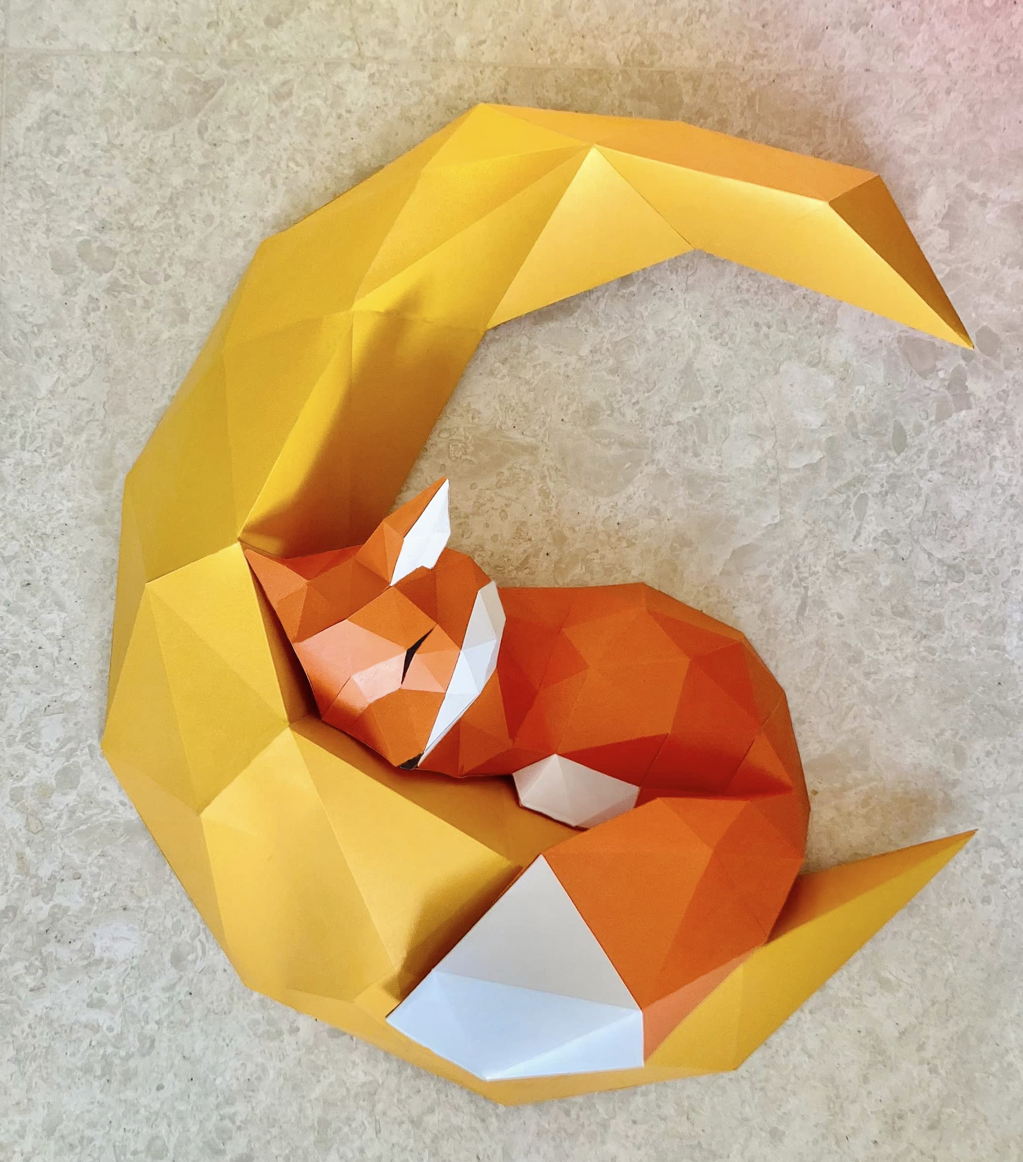 Mua Fox papercraft, fox origami, 3D paper craft, DIY paper craft templates,  wall decor art piece paper ornament, paper sculpture, 3D animal, not a  finished model trên Amazon Đức chính hãng 2023 |