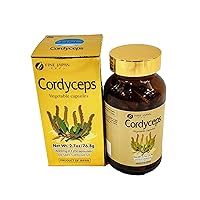 FINE JAPAN Cordyceps Capsules - 120 Count for Optimal Health, Energy & Immune Support