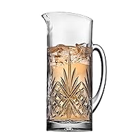 Beverage Pitcher Carafe, Cocktail Pitcher, Water Pitcher, Bar Mixing Pitcher Glass - Dublin Collection, 34oz